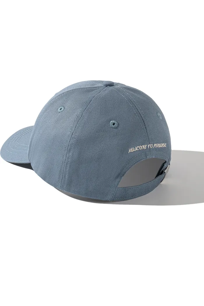 Пыльно-синяя кепка YMKASHIX LOGO