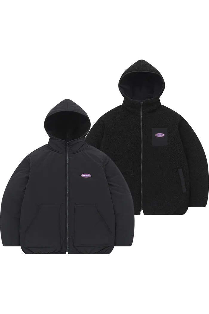 Куртка YMKASHIX двухсторонняя черная мужская