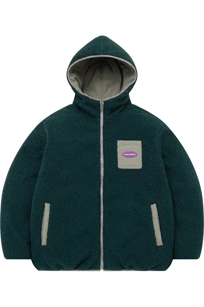 Куртка YMKASHIX двухсторонняя зеленая мужская