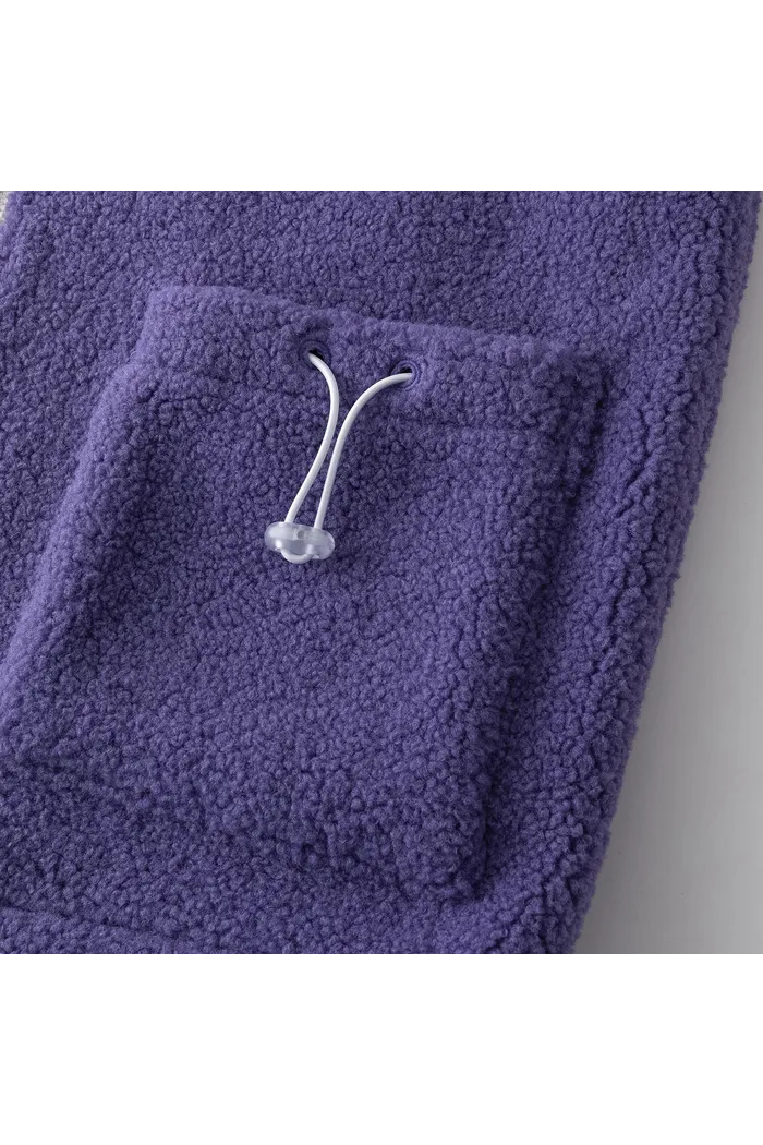 Куртка YMKASHIX Furry Big Logo HTF бело-фиолетовая