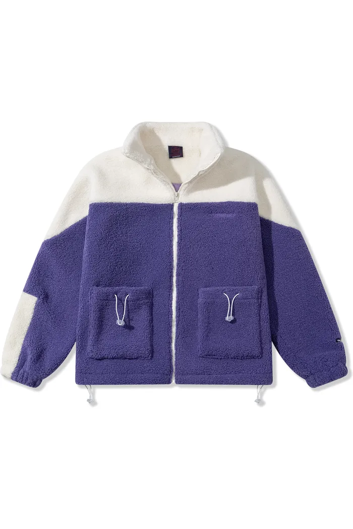 Куртка YMKASHIX Furry Big Logo HTF бело-фиолетовая