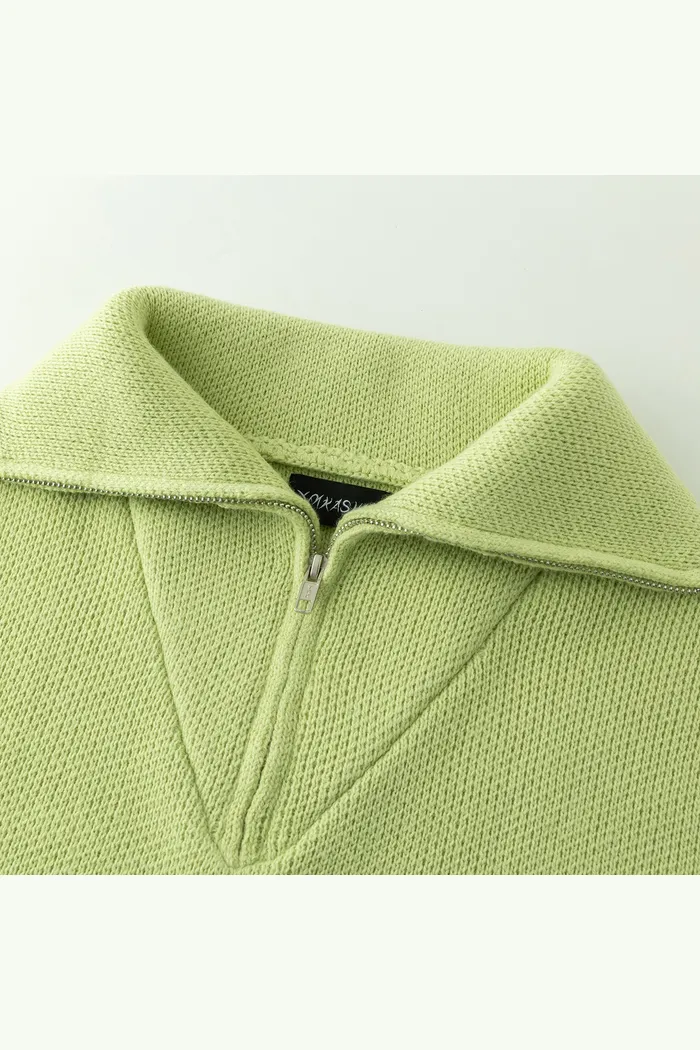 Пуловер YMKASHIX Delta Star Zip фисташковый