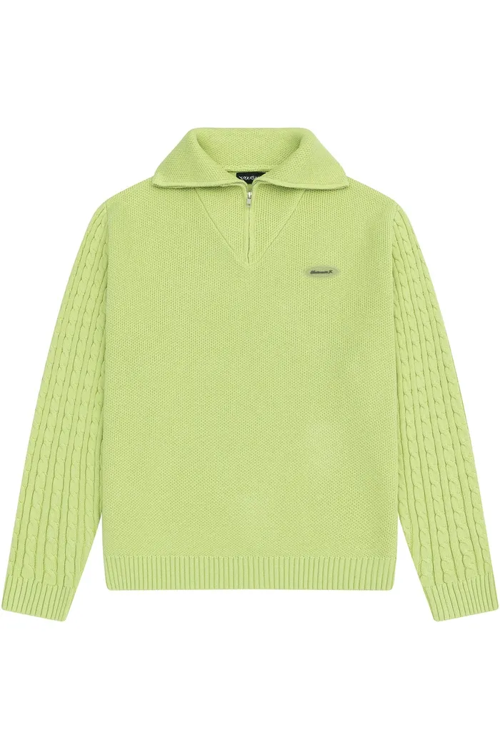 Пуловер YMKASHIX Delta Star Zip фисташковый