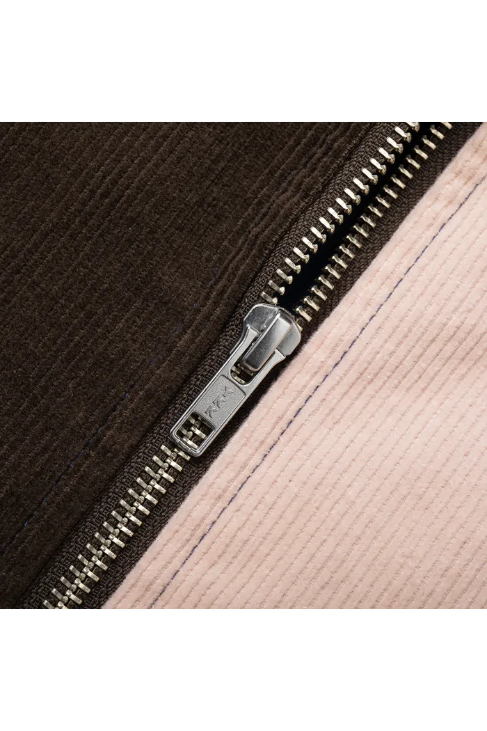 Рубашка YMKASHIX VelvetColorBlock zip кор/син/роз