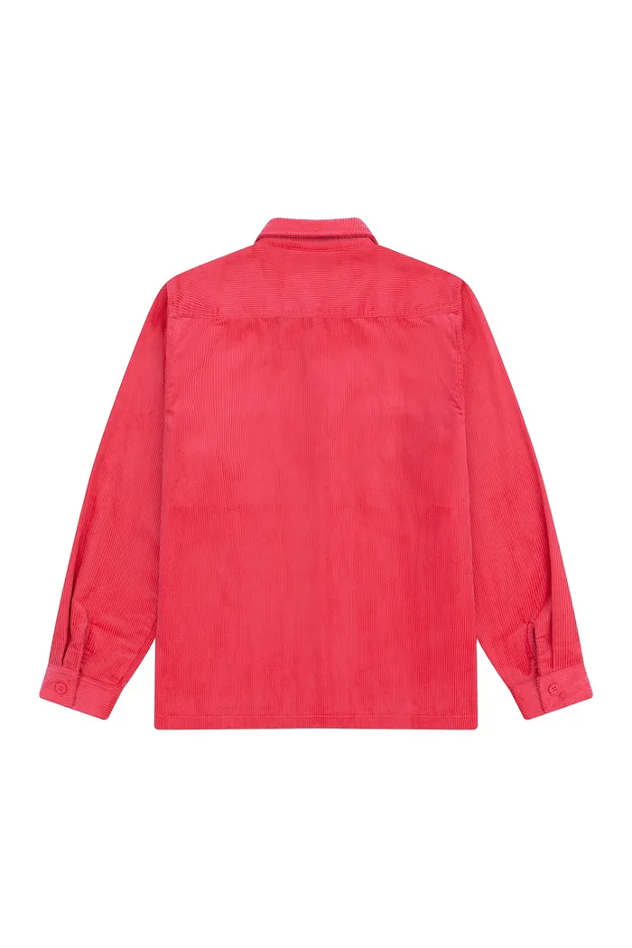 Рубашка YMKASHIX Velvet Button багровая