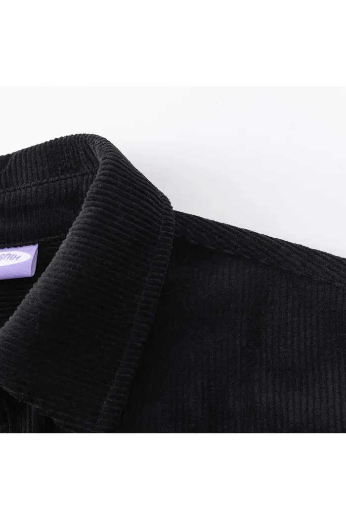 Рубашка YMKASHIX Velvet Button чёрная