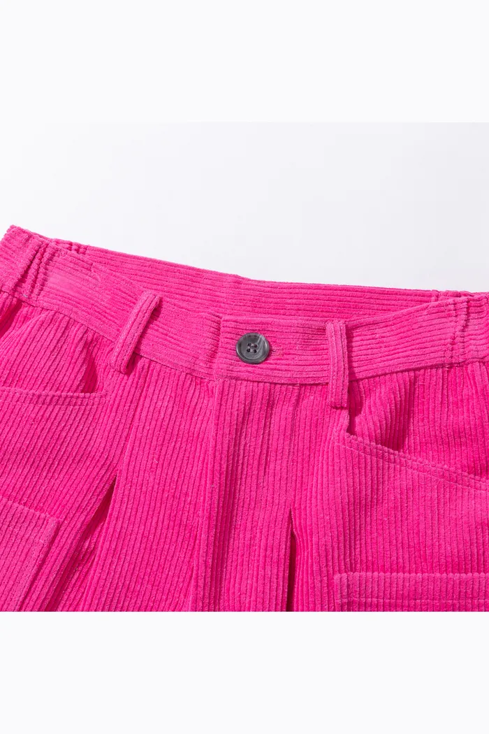 Шорты цвета фуксия YMKASHIX VELVET SERIES