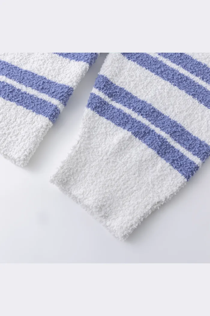 Свитер YMKASHIX Soft Strips бело-голубой