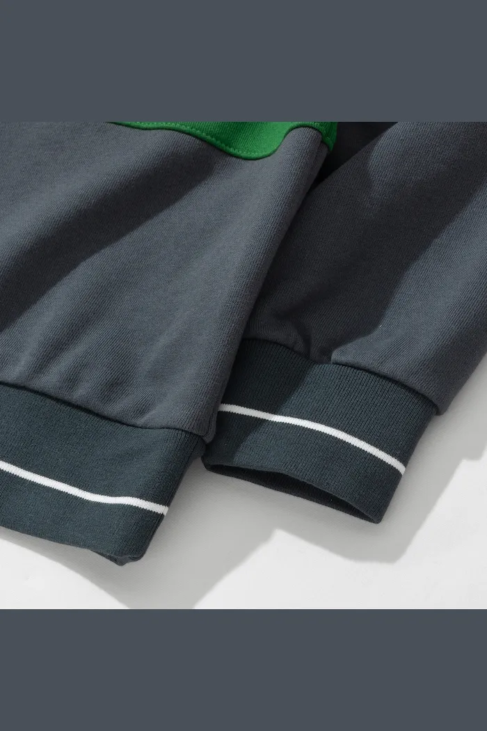 Свитшот YMKASHIX Four Stripes песоч/беж/зел/сер