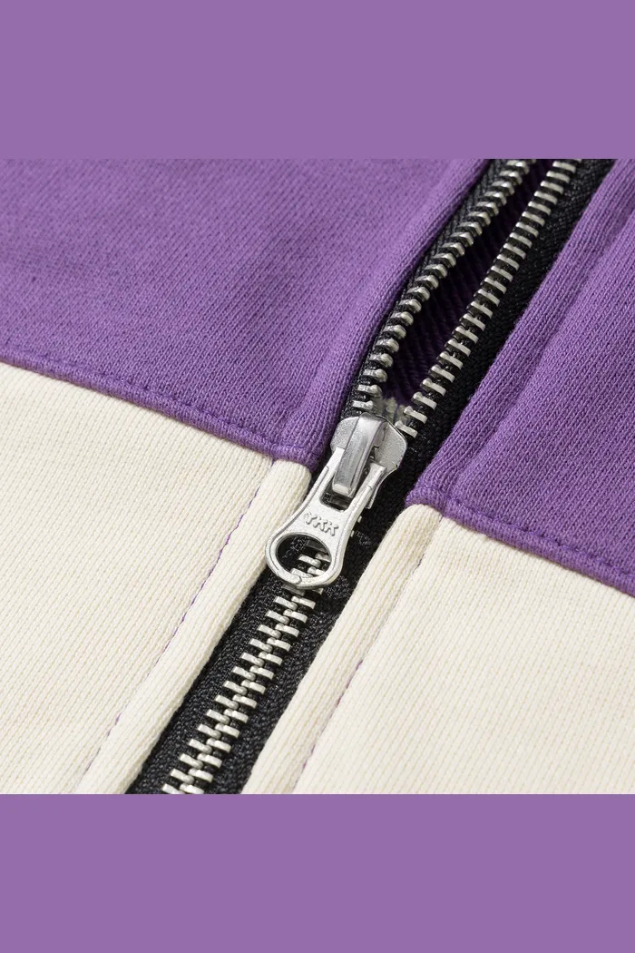 Свитшот YMKASHIX Four Stripes фиолет/беж/сер/син