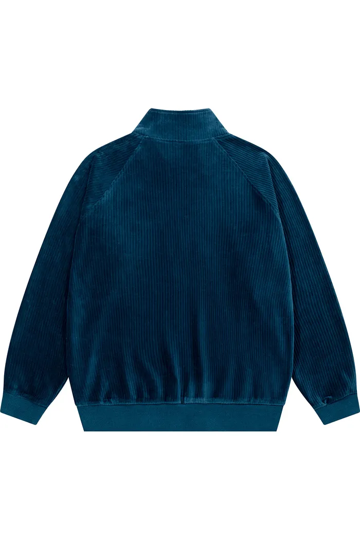 Свитшот велюровый YMKASHIX Puff темно-синий