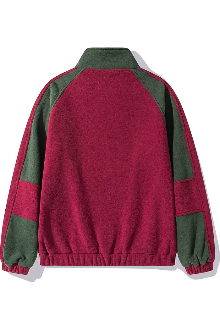 Свитшот YMKASHIX Turbo fleece бордо / темно-зеленый