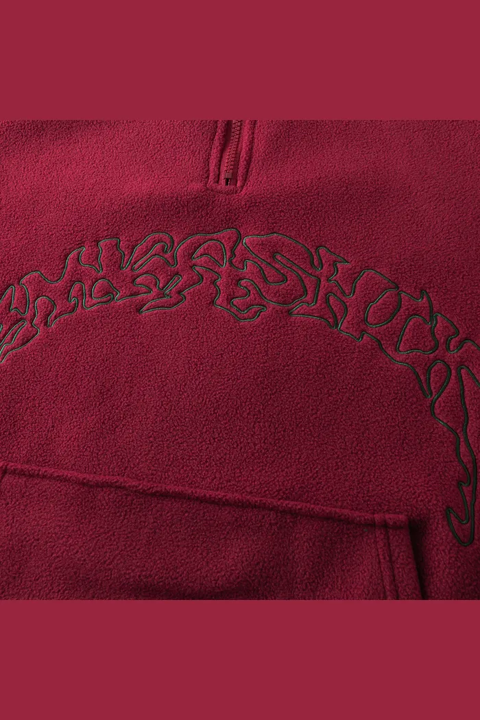 Свитшот YMKASHIX Turbo fleece бордо / темно-зеленый