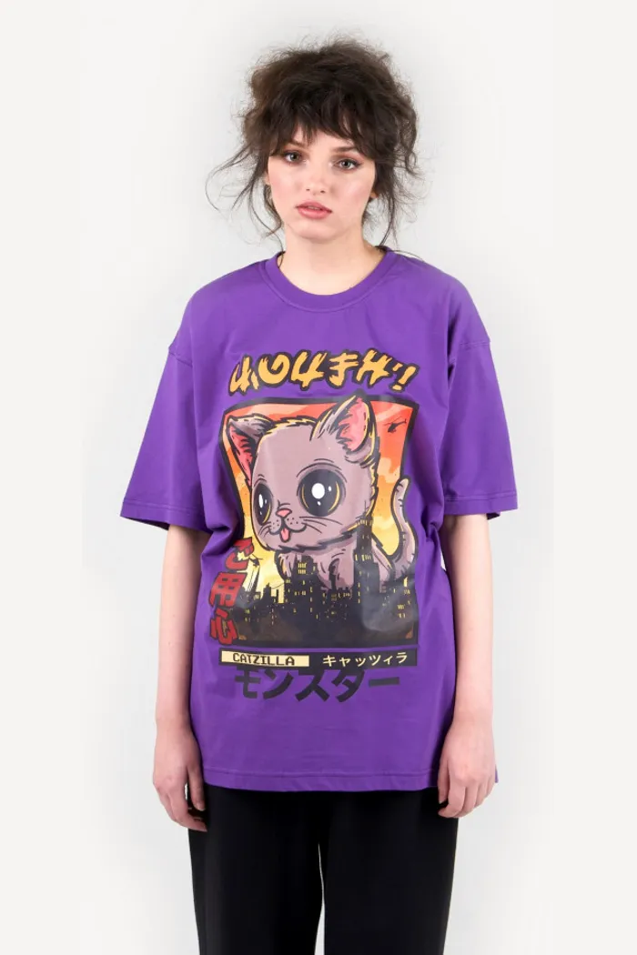 Футболка ЮНОСТЬ™«Catzilla» фиолетовая