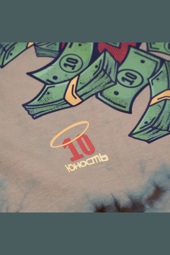 Футболка ЮНОСТЬ™«Furry Cat»Tie-Dye