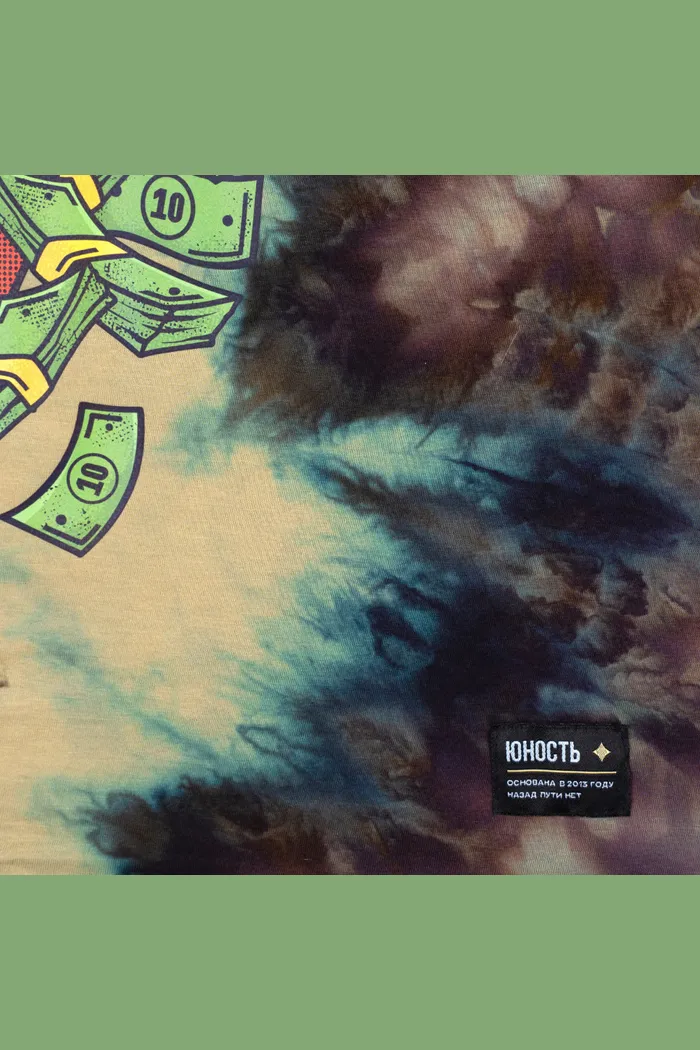 Футболка ЮНОСТЬ™«Furry Cat»Tie-Dye