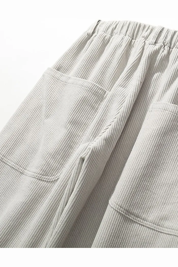 Вельветовые брюки Ymkashix Velvet 3 светло-серые