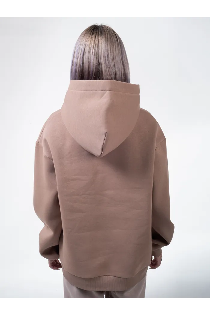 Худи 9004 W BRUSH dk.beige