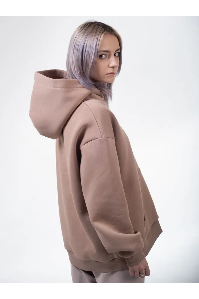 Худи 9004 W BRUSH dk.beige