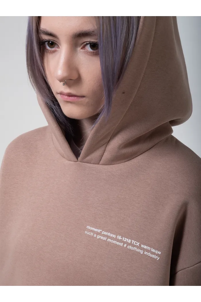 Худи 9004 W BRUSH dk.beige