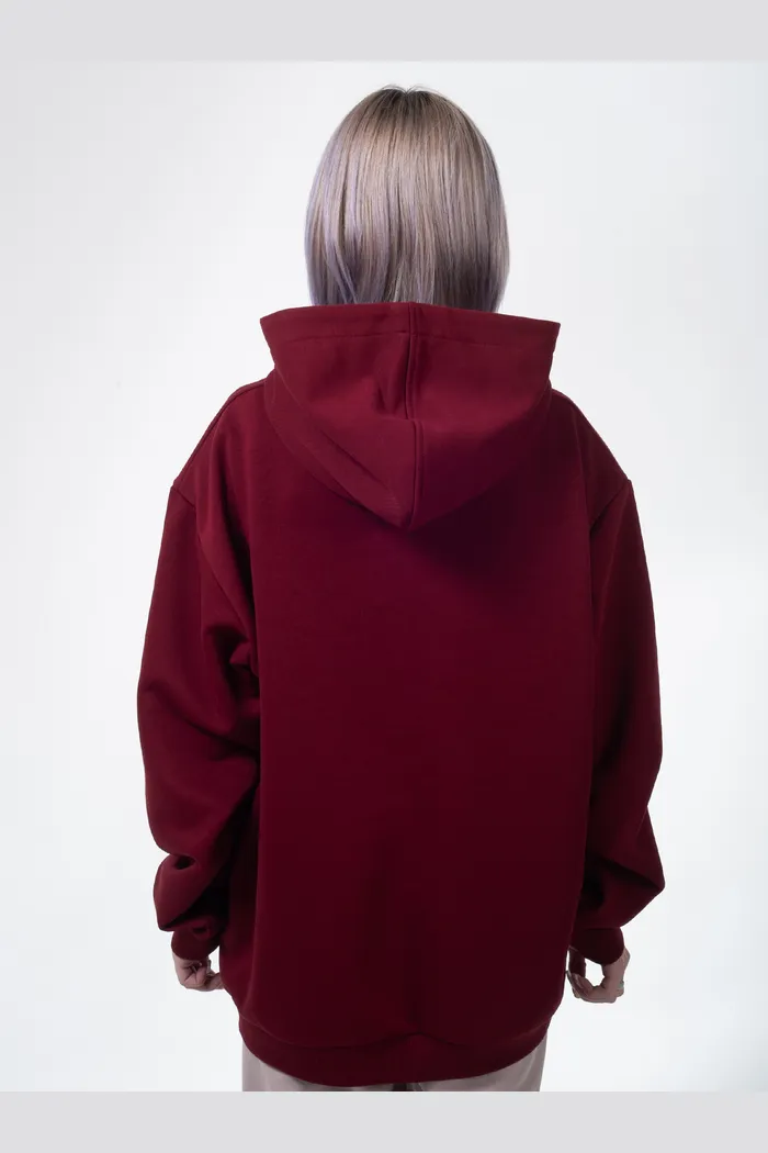 Худи с капюшоном 9000 LOOP unisex ruby 