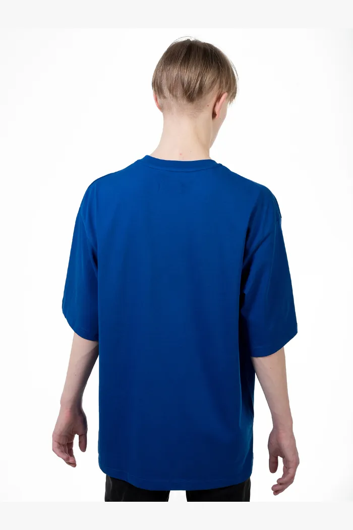 Футболка "Alone in the dark" bright blue