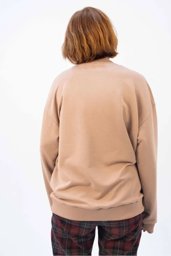 Свитшот 8802 unisex dk.beige OS