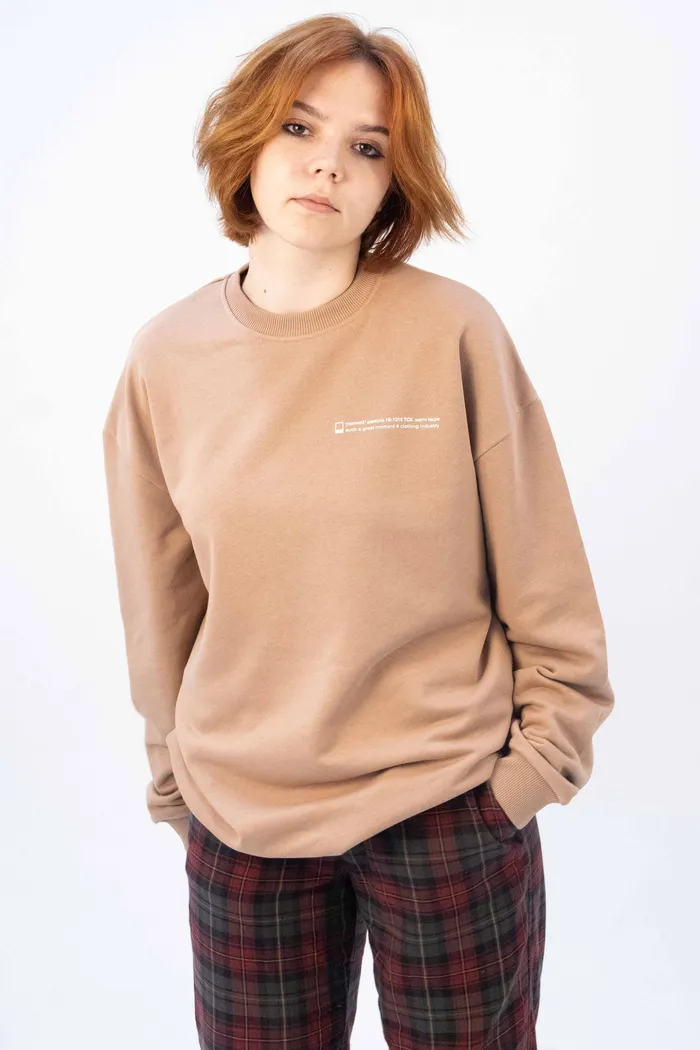 Свитшот 8802 unisex dk.beige OS