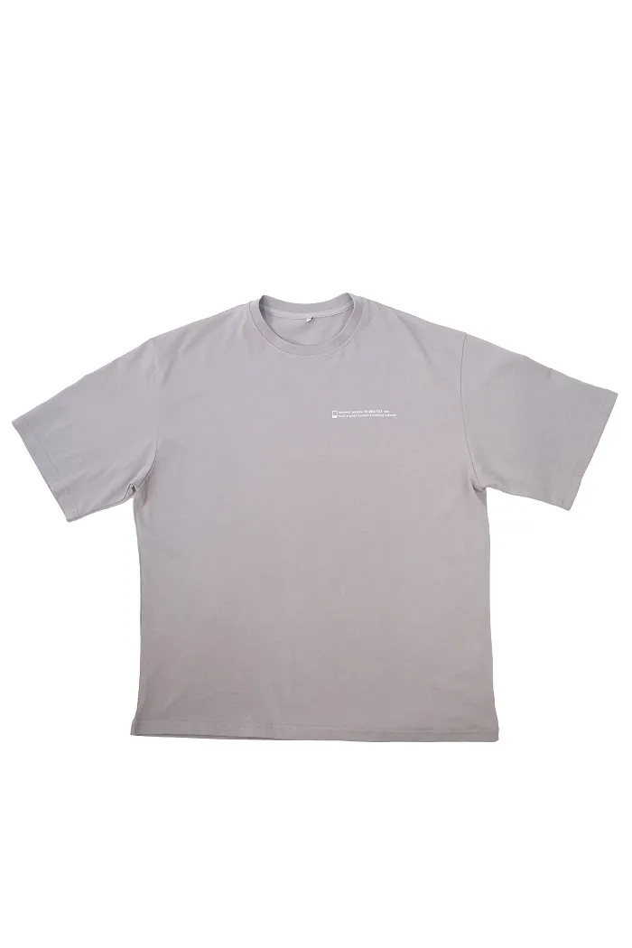 602 Ash Text grey футболка OS