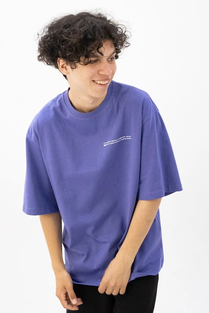 602 Very Peri Text lt.violet футболка OS