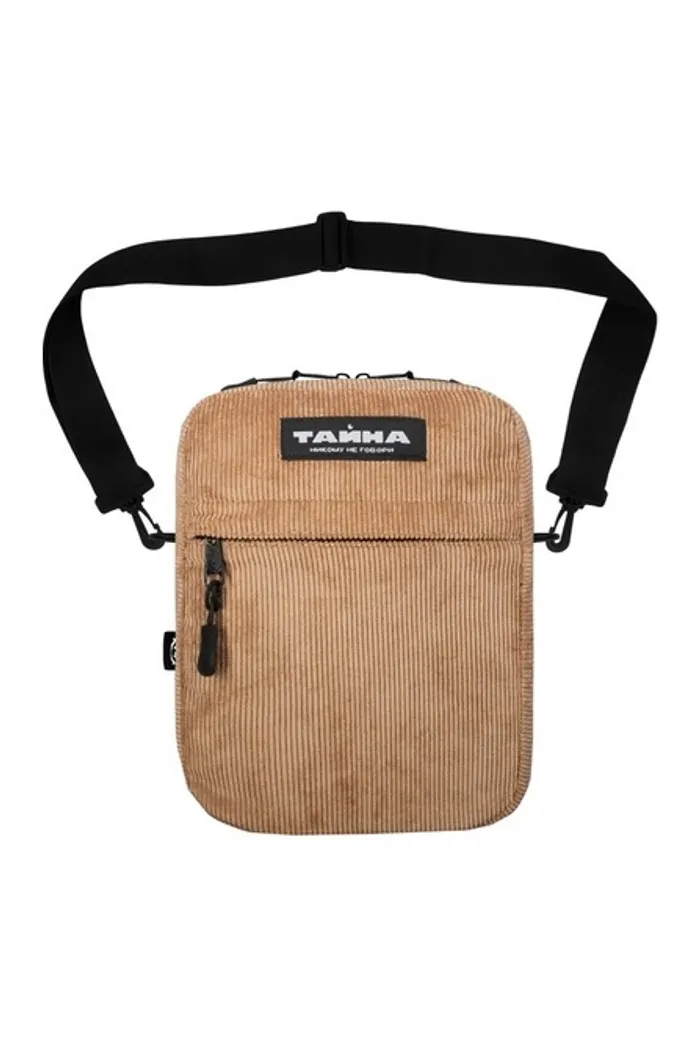 Сумка через плечо ТАЙНА вельвет песочный