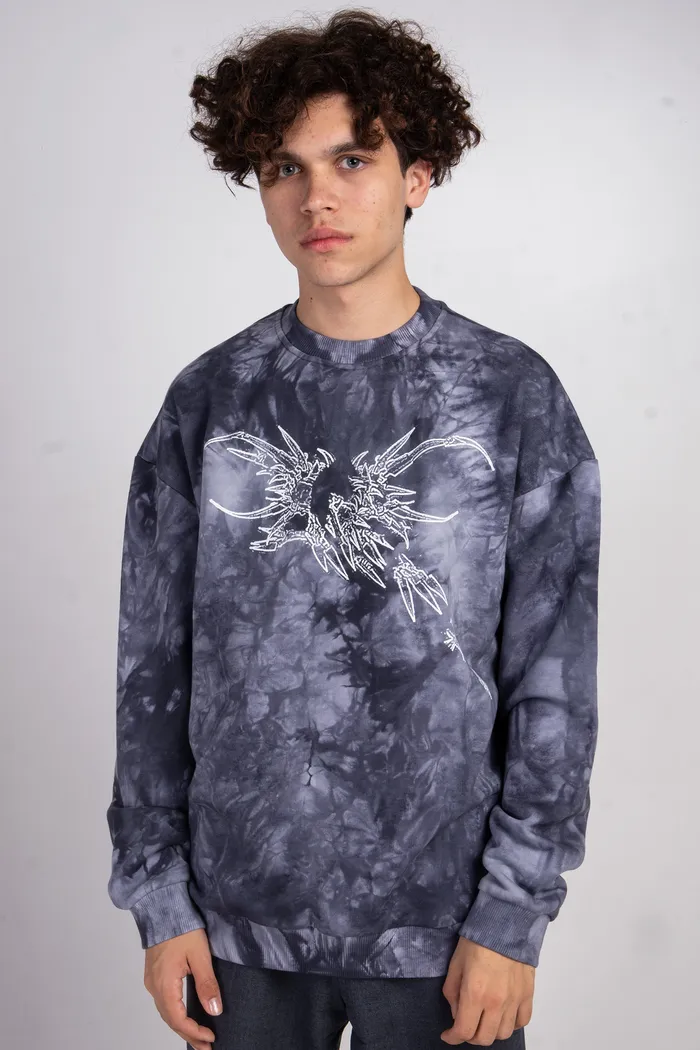 Толстовка Tie Dye Hidric Wht1 gray man