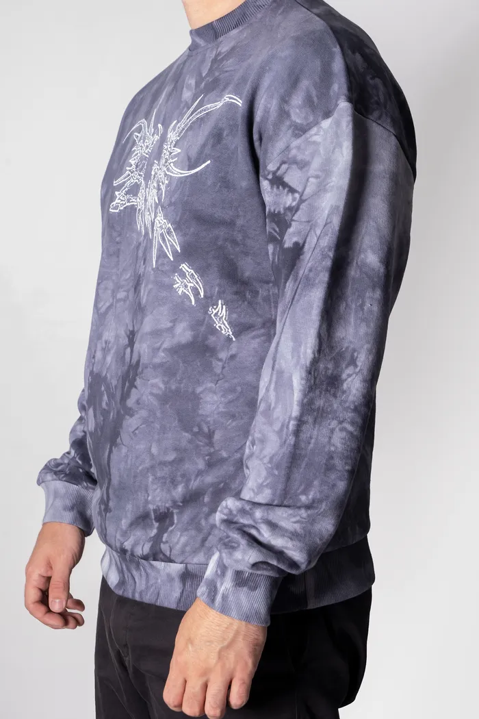 Толстовка Tie Dye Hidric Wht1 gray man
