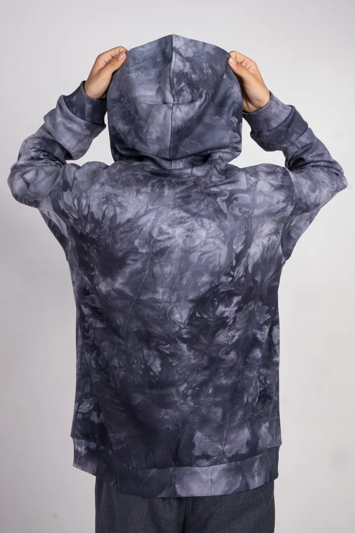 Толстовка с кап. Tie Dye Hidric 4 gray man