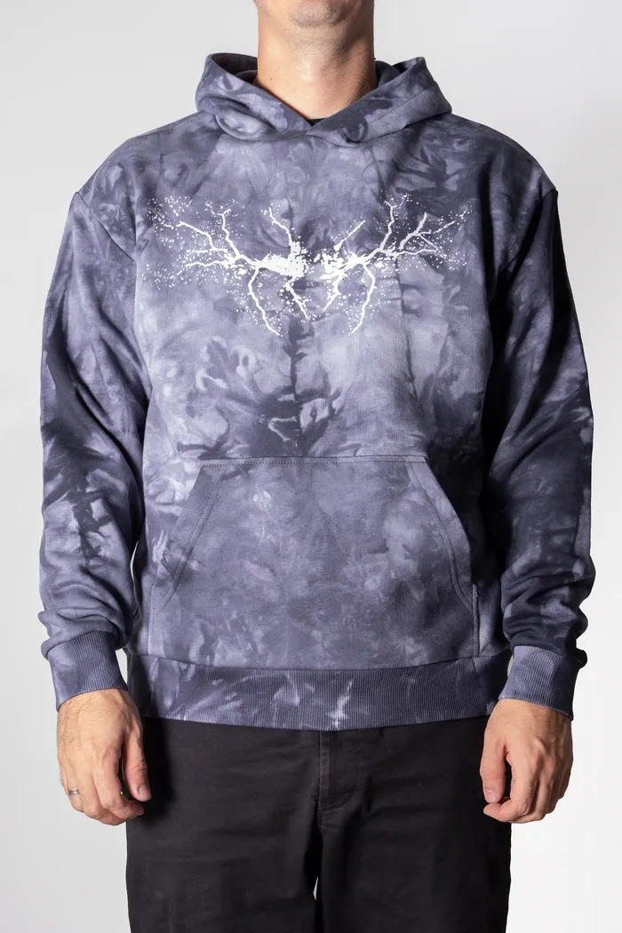 Толстовка с кап. Tie Dye Hidric 4 gray man