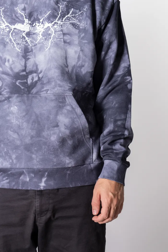 Толстовка с кап. Tie Dye Hidric 4 gray man