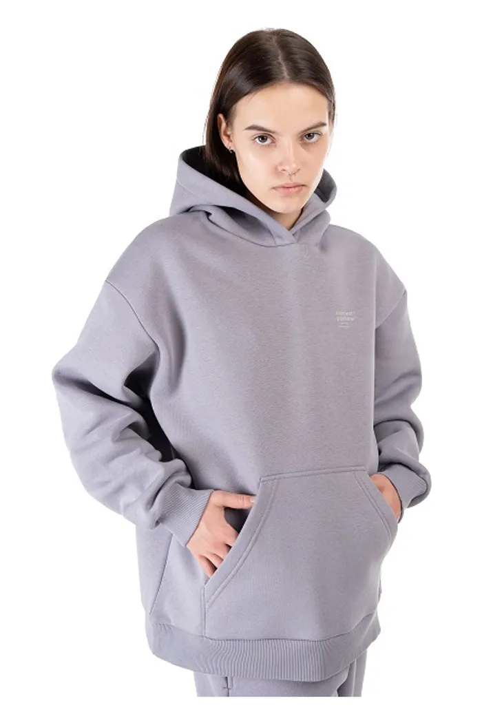 Толстовка с капюшоном 9004 W BRUSH grey OS