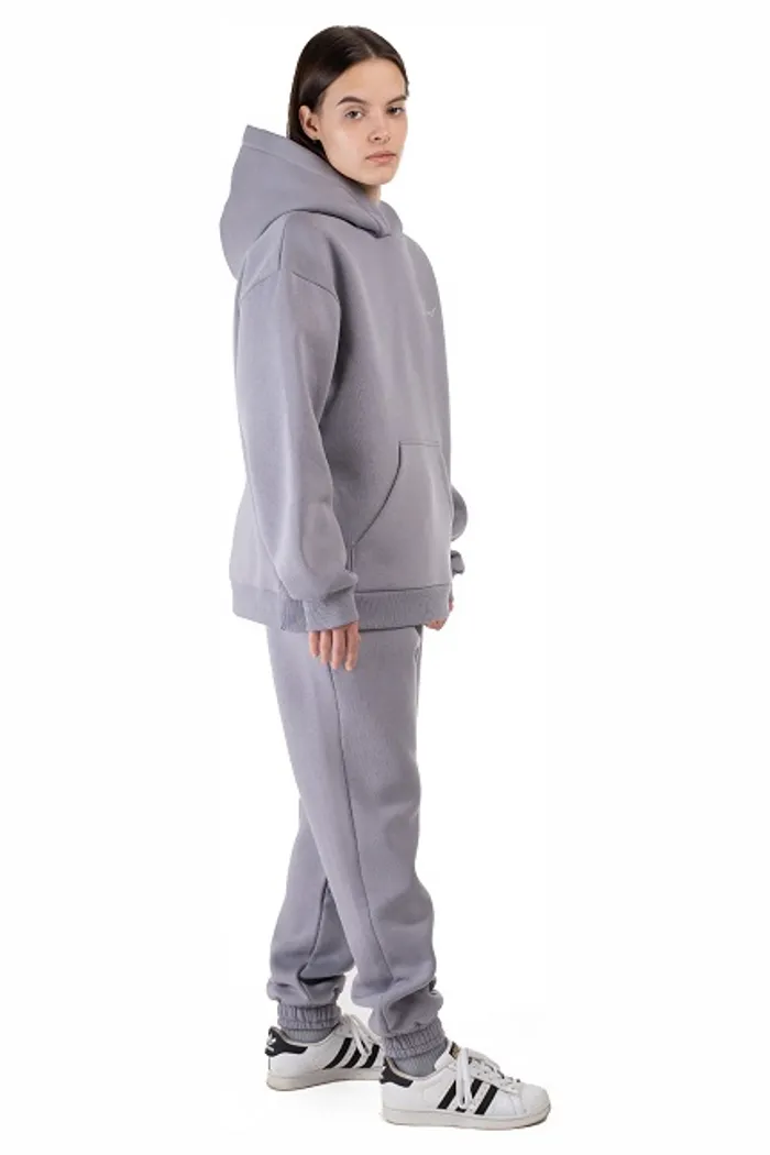 Толстовка с капюшоном 9004 W Logo BRUSH grey OS