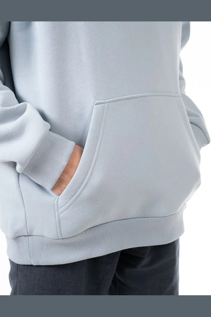 Толстовка капюшон/выш 9000 U Logo BRUSH lt.grey OS