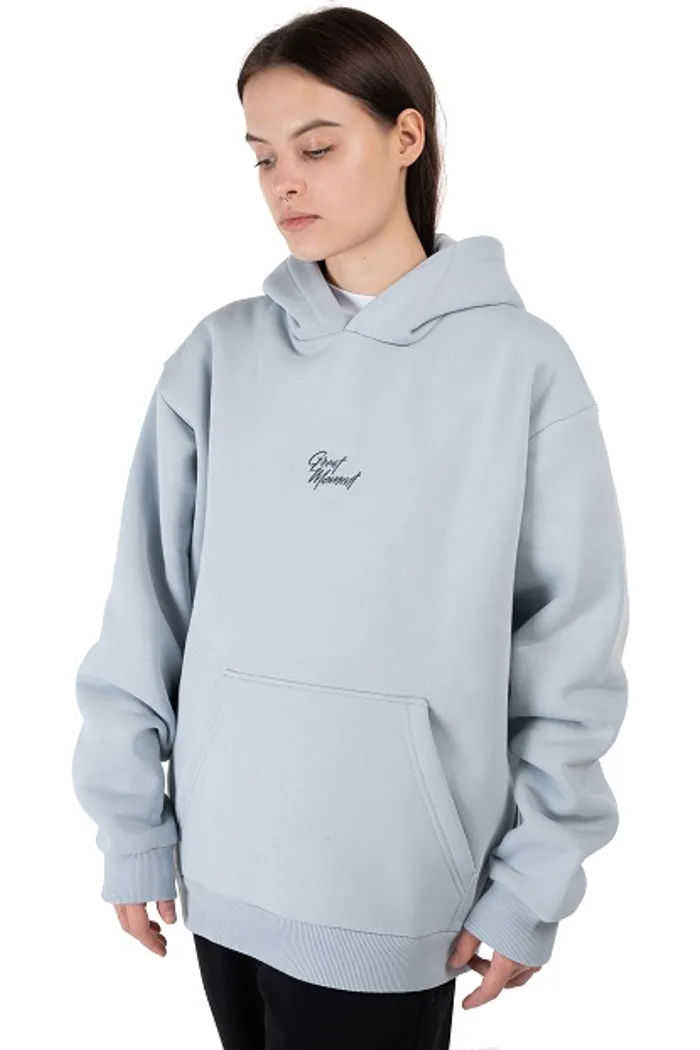 Толстовка капюшон/выш 9000 U Logo BRUSH lt.grey OS
