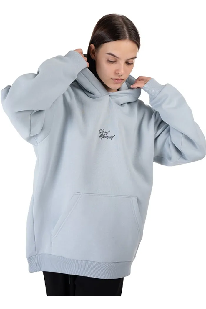 Толстовка капюшон/выш 9000 U Logo BRUSH lt.grey OS