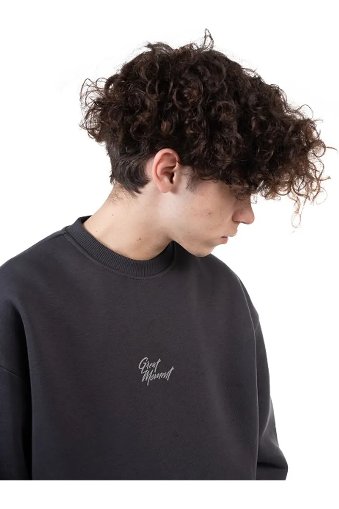 Толстовка 8802 Unisex BRUSH dk.grey OS