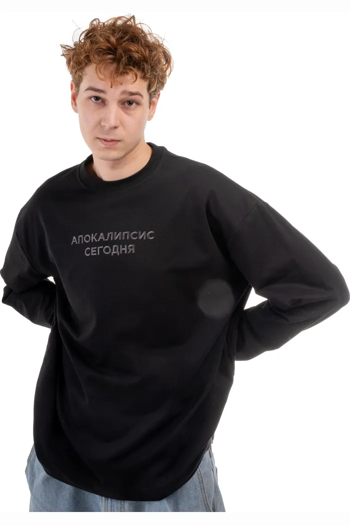 Футболка дл.рукав/выш Апокалипсис blk man