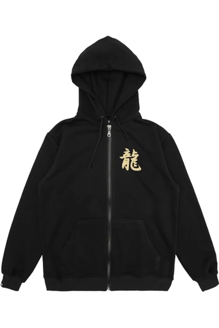 Зип Худи "Дракон", черный