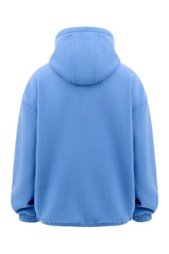 Wrap hoodie, голубой, мужской