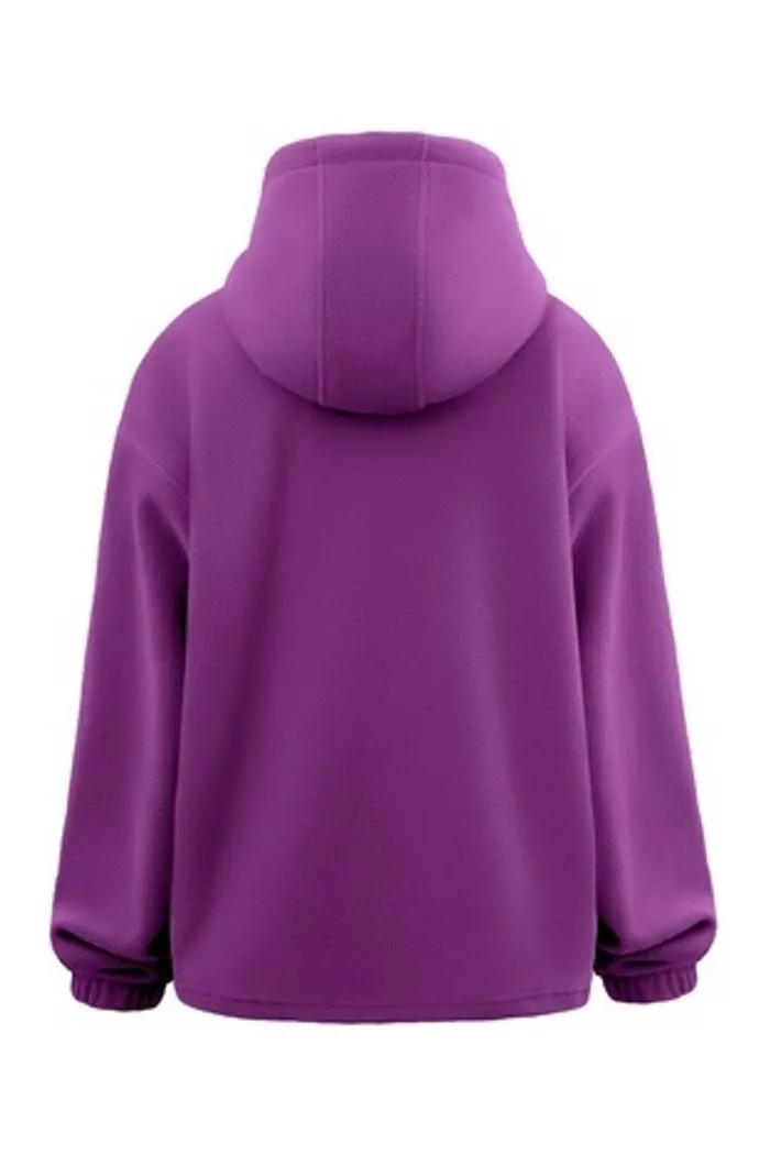 Wrap hoodie, яркий фиолет, женский