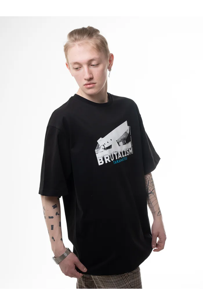 Футболка Брутализм черная Такамацу 240 man