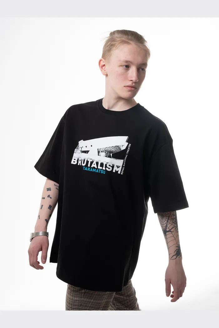 Футболка Брутализм черная Такамацу 240 man