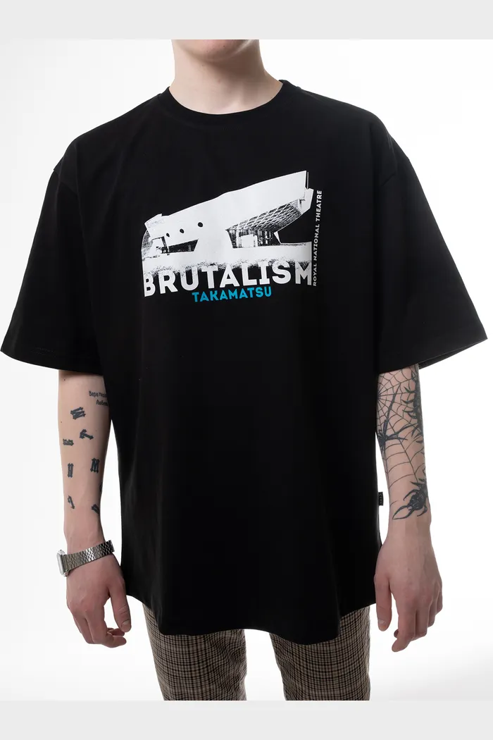 Футболка Брутализм черная Такамацу 240 man