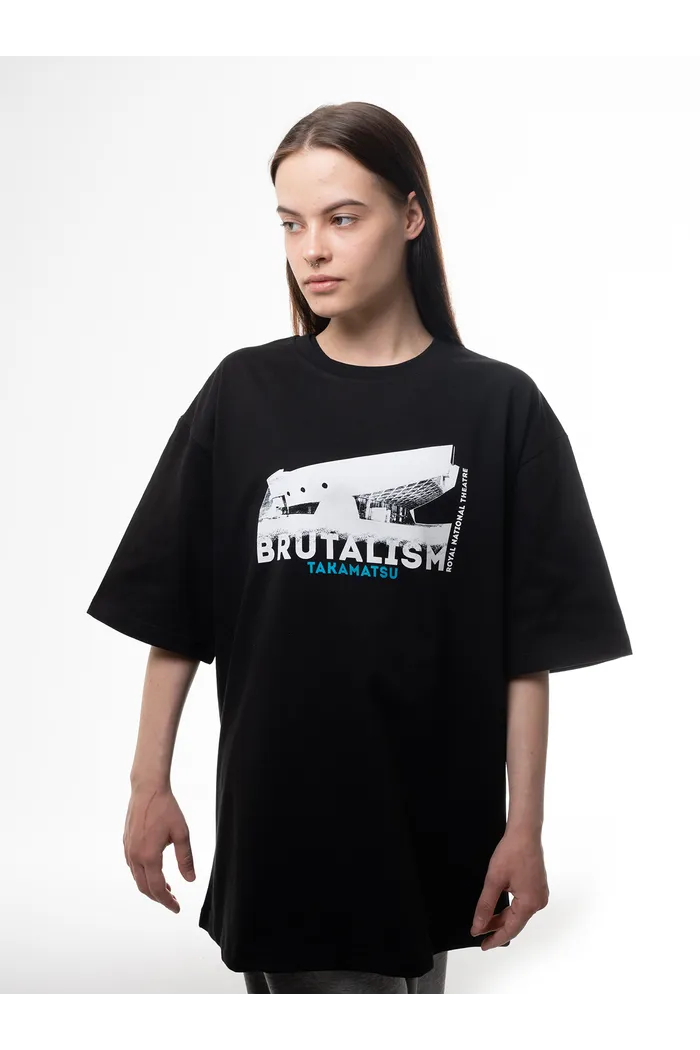 Футболка Брутализм черная Такамацу 240 man